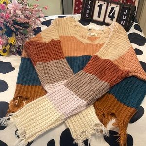 Distressed Multicolor Sweater